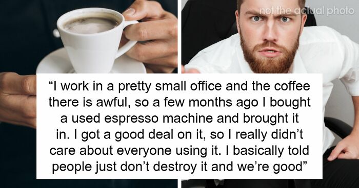 Office Worker Takes Coffee Machine Home After Finding Out Colleague Has Been Charging People For It