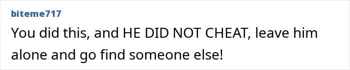 A comment about a boyfriend who did not cheat after a woman asks for an open relationship. A comment about a boyfriend who did not cheat after a woman asks for an open relationship.