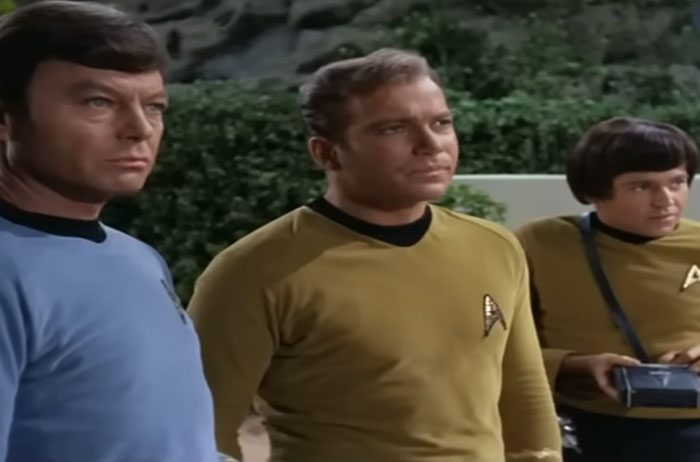 Star Trek characters, illustrating times celebrities made unexpected appearances