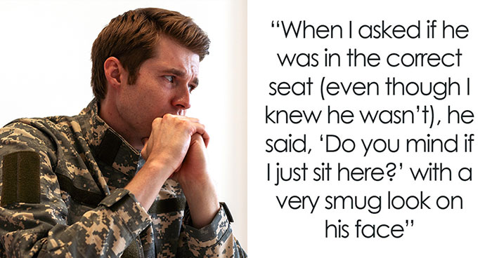 Service Member Feels Entitled To Window Seat As He’s In Uniform, Acts Smug When He’s Asked To Move