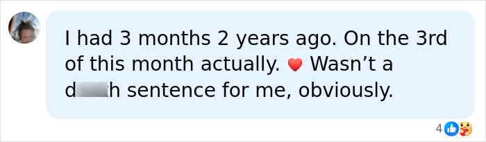 A social media comment sharing a personal experience of a health battle, revealing details of a close call. A social media comment sharing a personal experience of a health battle, revealing details of a close call.