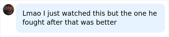 Comment about man vs robot fight being better in the next match