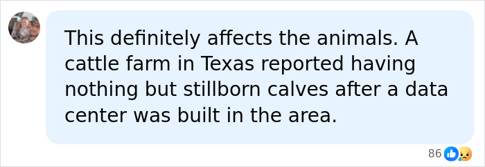 User highlights AI infrastructure impact on animals, citing stillborn calves near a data center in Texas, concerning Nashville Zoo.