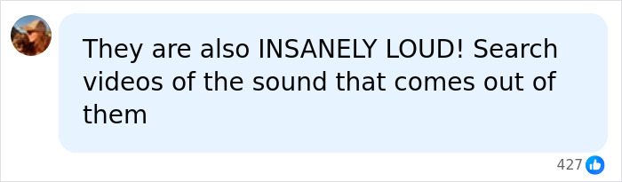 User comment about how loud AI infrastructure can be and its impact on endangered animals.
