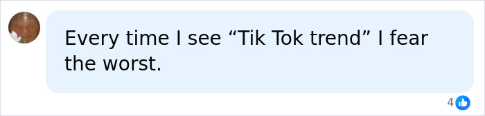 A chat bubble reads: Every time I see Tik Tok trend I fear the worst, regarding popular squishy toys. A chat bubble reads: Every time I see Tik Tok trend I fear the worst, regarding popular squishy toys.