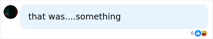A social media comment reading: that was....something, relating to the Harry Potter star's remark about a show host's skin. A social media comment reading: that was....something, relating to the Harry Potter star's remark about a show host's skin.