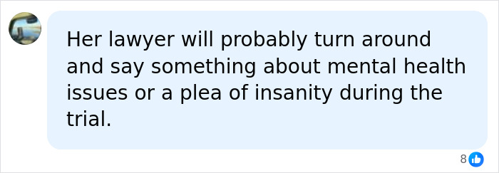 A comment suggesting the lawyer will claim mental health issues for the mom accused of holding stepson captive. A comment suggesting the lawyer will claim mental health issues for the mom accused of holding stepson captive.