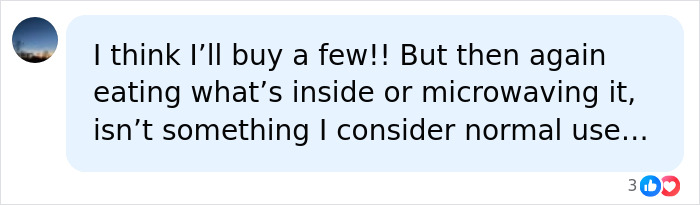 Screenshot of a social media comment debating normal use of squishy toys, including eating or microwaving, which may lead to injuries. Screenshot of a social media comment debating normal use of squishy toys, including eating or microwaving, which may lead to injuries.