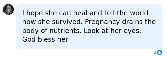 A facebook comment hoping the Ohio House Of Horrors mom can heal