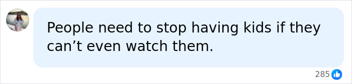 A social media comment discussing Saylor Hayes parents and responsibility for the 5-year-old.