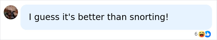A comment on a social media post about a stage actress eating ashes of a Game of Thrones icon. The user says, I guess it's better than snorting!