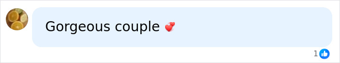 A social media comment: Gorgeous couple with a heart emoji, reacting to Katie Holmes debuting her new boyfriend. A social media comment: Gorgeous couple with a heart emoji, reacting to Katie Holmes debuting her new boyfriend.