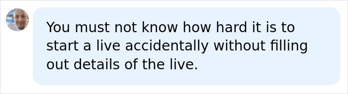 A comment about Karoline Leavitt's bedroom blunder, discussing the difficulty of starting a live stream accidentally. A comment about Karoline Leavitt's bedroom blunder, discussing the difficulty of starting a live stream accidentally.
