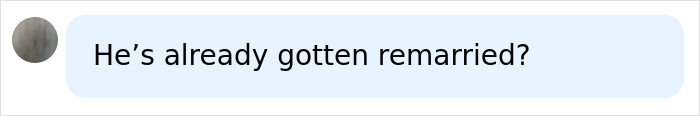 A concise comment about Patrick Clancy, questioning if he has already remarried.