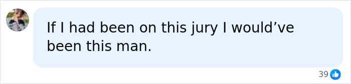 Another social media post related to the Lindsay Clancy case, where a user expresses an opinion on the male holdout juror. Another social media post related to the Lindsay Clancy case, where a user expresses an opinion on the male holdout juror.