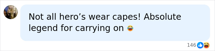 Social media comment praising the HYROX athlete for refusing to quit the race: Not all heroes wear capes! Absolute legend for carrying on.