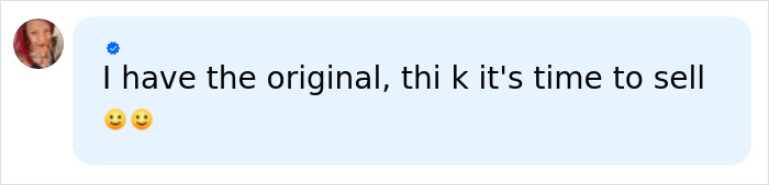 A social media comment from a user stating they own the original version of Stephen King's book and might sell it. A social media comment from a user stating they own the original version of Stephen King's book and might sell it.