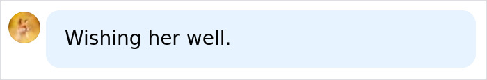 Well wishes in a comment for Christina Applegate Well wishes in a comment for Christina Applegate