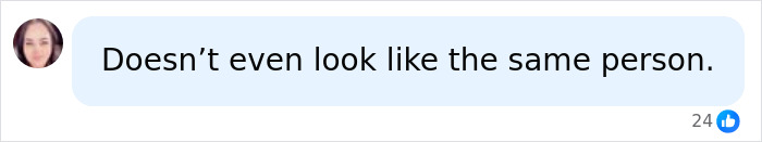 A comment on Christina Applegate first photos saying she does not look like the same person. A comment on Christina Applegate first photos saying she does not look like the same person.