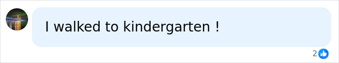 Screenshot of a social media comment about a mom's naive act with her 5-year-old son, mentioning walking to kindergarten. Screenshot of a social media comment about a mom's naive act with her 5-year-old son, mentioning walking to kindergarten.