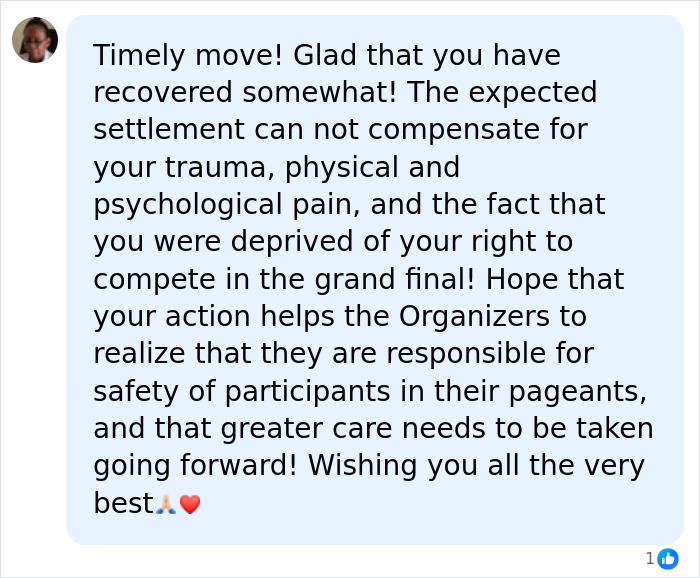 Comment expressing support for Gabrielle Henry's recovery and safety concerns Comment expressing support for Gabrielle Henry's recovery and safety concerns