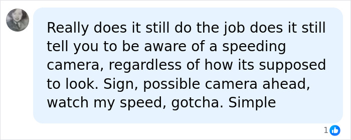 Road users learn speed camera sign shows a different kind of camera; it still warns of speeding.