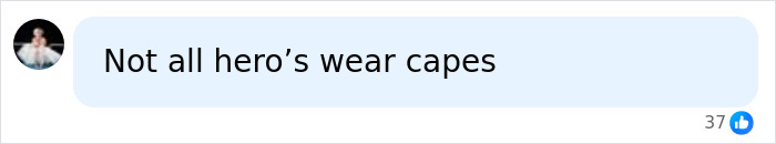 A chat bubble displaying the phrase 'Not all hero's wear capes' related to the Lindsay Clancy juror's admission. A chat bubble displaying the phrase 'Not all hero's wear capes' related to the Lindsay Clancy juror's admission.