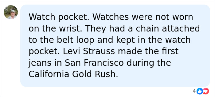 The Tiny Pocket On Jeans Has Always Been A Mystery, But The Truth Behind It Dates Back To The 1800s