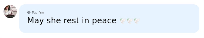 A comment from a top fan wishing peace for Hayden Panettiere, connected to the substance that likely cost her life. A comment from a top fan wishing peace for Hayden Panettiere, connected to the substance that likely cost her life.