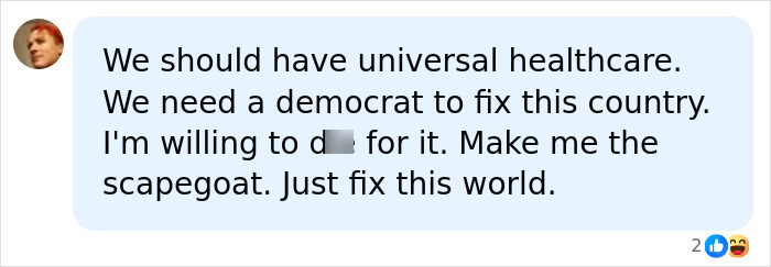 A comment advocating for universal healthcare in the context of a GoFundMe controversy. A comment advocating for universal healthcare in the context of a GoFundMe controversy.