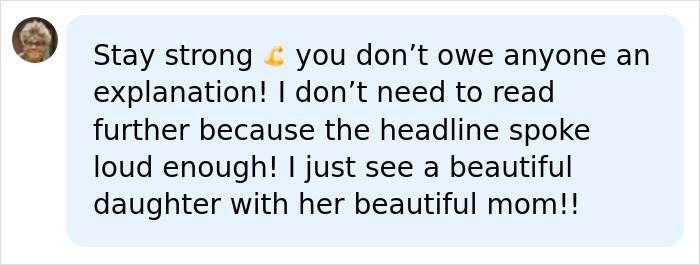 A social media comment supporting Zendaya's Mom amidst cruel comments about her looks. A social media comment supporting Zendaya's Mom amidst cruel comments about her looks.