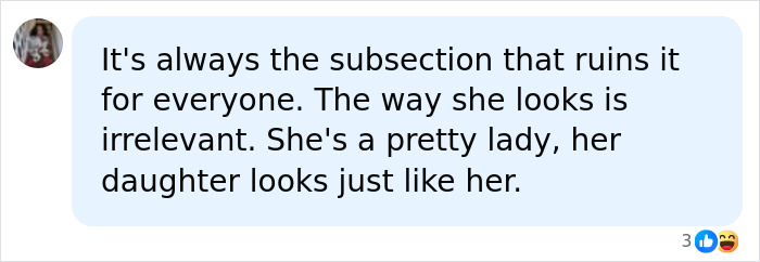 A social media comment defending Zendaya's mom's looks, emphasizing that her appearance is irrelevant. A social media comment defending Zendaya's mom's looks, emphasizing that her appearance is irrelevant.
