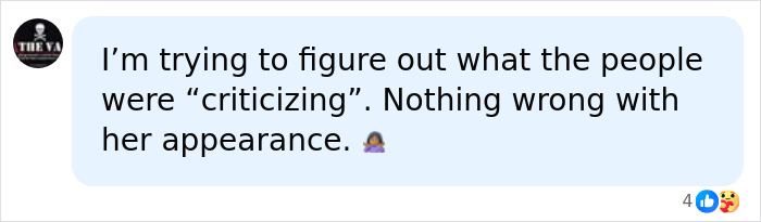 A social media comment defending Zendaya's Mom against cruel comments about her looks. A social media comment defending Zendaya's Mom against cruel comments about her looks.