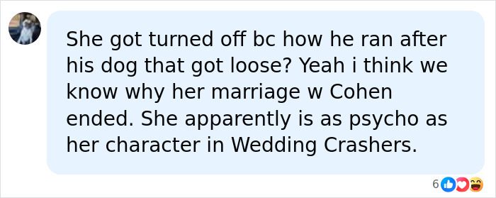 Isla Fisher dating after divorce: A social media comment about her marriage ending and being like her Wedding Crashers character.