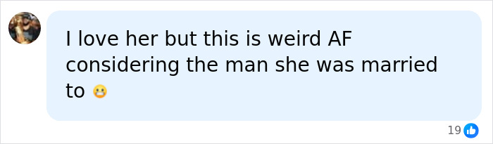 A social media comment on Isla Fisher's dating 'ick' after divorce, expressing surprise about her previous marriage.