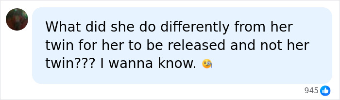 Social media comment wondering about the differences between ordinary twins in a dark family saga. Social media comment wondering about the differences between ordinary twins in a dark family saga.
