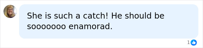 A comment calling Katie Holmes a catch, in reference to her new boyfriend and daughter's name change. A comment calling Katie Holmes a catch, in reference to her new boyfriend and daughter's name change.