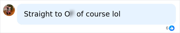 A social media comment saying 'Straight to O of course lol,' about the 'Red Bikini Girl's' adult platform income. A social media comment saying 'Straight to O of course lol,' about the 'Red Bikini Girl's' adult platform income.