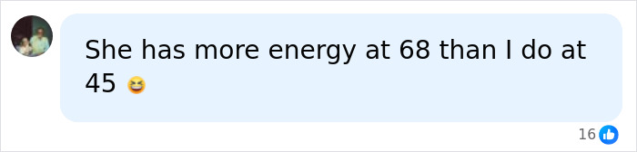 Social media comment about Madonna's energy at 68 Social media comment about Madonna's energy at 68