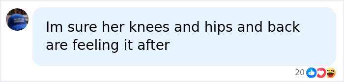 Comment about pain in knees and hips related to Madonna Comment about pain in knees and hips related to Madonna
