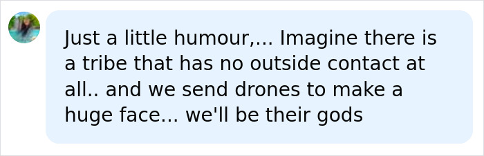 Diver reveals truth about blacked out island, humorously imagining drones forming a face, mysterious.