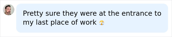 A comment humorously stating an entrance to Hell was at their last workplace. A comment humorously stating an entrance to Hell was at their last workplace.