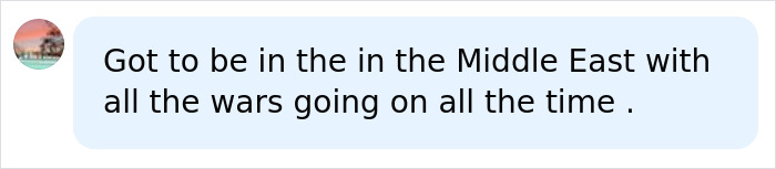 This user is discussing the Middle East and wars, unrelated to eerie places or ancient entrances to hell. This user is discussing the Middle East and wars, unrelated to eerie places or ancient entrances to hell.