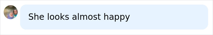 A comment bubble reads She looks almost happy, reacting to a woman arrested for leaving her husband on the toilet.