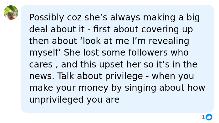 A social media user comments on Billie Eilish Instagram followers and her career.