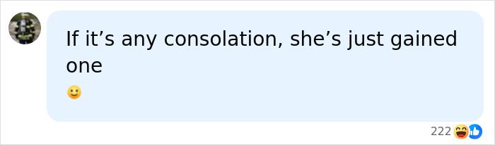 Positive comment from a fan showing support for Billie Eilish, saying she just gained one follower.