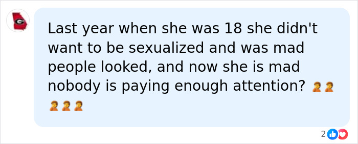 A critique of Billie Eilish on a social media post about her Instagram followers.