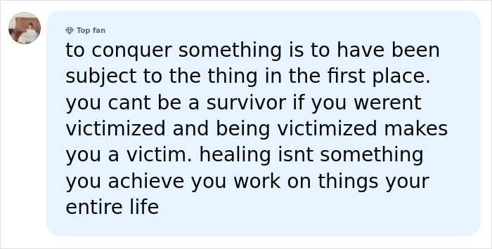 A social media post about being a survivor and healing, relating to Pamela Anderson's health battle. A social media post about being a survivor and healing, relating to Pamela Anderson's health battle.