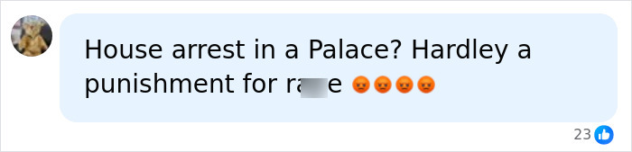 A social media comment questioning the punishment for the son of Norway's Crown and serious offenses.