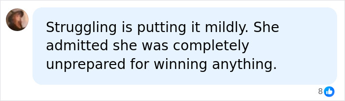 A user comment on Madonna's performance at the VMAs award show. A user comment on Madonna's performance at the VMAs award show.